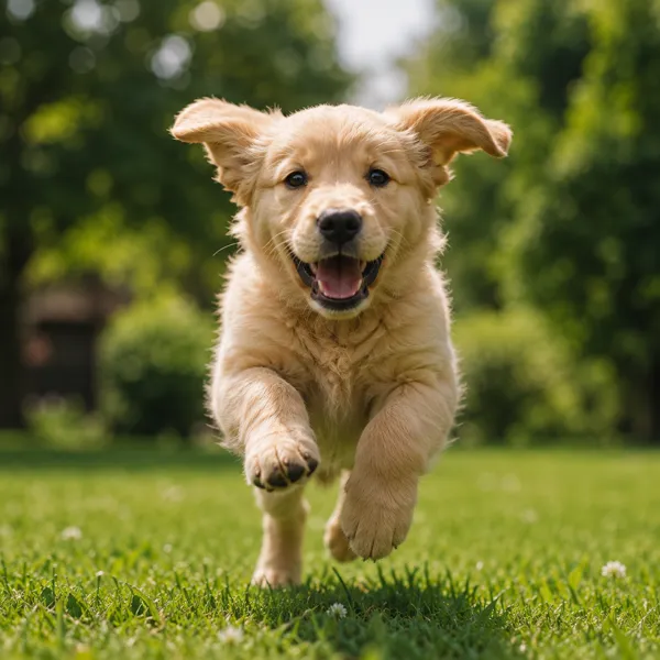 Young, active dog