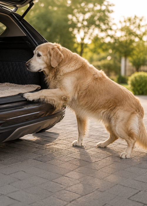 Jumping into the car is harder