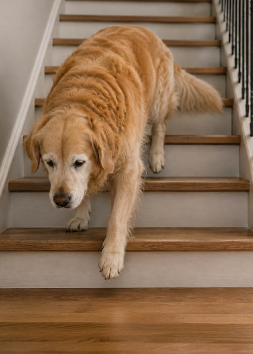Careful on stairs