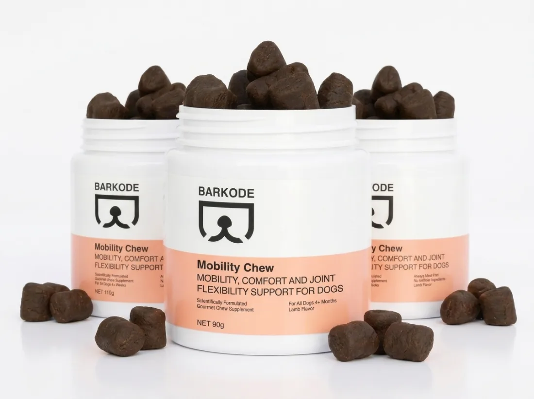 Three jars of Mobility Chew